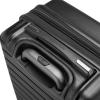 imageTravelers Choice Archer Polycarbonate Hardside Spinner Luggage Set Tie Down Straps Black Checked 29InchBlack