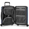imageTravelers Choice Archer Polycarbonate Hardside Spinner Luggage Set Tie Down Straps Black Checked 29InchBlue