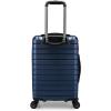 imageTravelers Choice Archer Polycarbonate Hardside Spinner Luggage Set Tie Down Straps Black Checked 29InchBlue