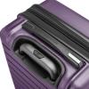imageTravelers Choice Archer Polycarbonate Hardside Spinner Luggage Set Tie Down Straps Black Checked 29InchDark Purple