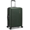 imageTravelers Choice Archer Polycarbonate Hardside Spinner Luggage Set Tie Down Straps Black Checked 29InchGreen