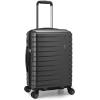 imageTravelers Choice Archer Polycarbonate Hardside Spinner Luggage Set Tie Down Straps Black Checked 29InchGrey