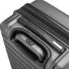 imageTravelers Choice Archer Polycarbonate Hardside Spinner Luggage Set Tie Down Straps Black Checked 29InchGrey