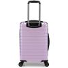 imageTravelers Choice Archer Polycarbonate Hardside Spinner Luggage Set Tie Down Straps Black Checked 29InchLight Purple