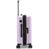 imageTravelers Choice Archer Polycarbonate Hardside Spinner Luggage Set Tie Down Straps Black Checked 29InchLight Purple