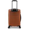 imageTravelers Choice Archer Polycarbonate Hardside Spinner Luggage Set Tie Down Straps Black Checked 29InchOrange