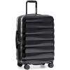 imageTravelers Choice Edinburgh II Hardside Spinner Luggage with TSA Lock Red 3 Piece 212529Black