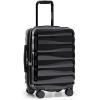 imageTravelers Choice Edinburgh II Hardside Spinner Luggage with TSA Lock Red 3 Piece 212529Black