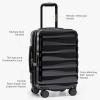 imageTravelers Choice Edinburgh II Hardside Spinner Luggage with TSA Lock Red 3 Piece 212529Black