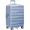 imageTravelers Choice Edinburgh II Hardside Spinner Luggage with TSA Lock Red 3 Piece 212529Blue