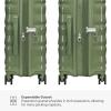 imageTravelers Choice Edinburgh II Hardside Spinner Luggage with TSA Lock Red 3 Piece 212529Green