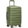 imageTravelers Choice Edinburgh II Hardside Spinner Luggage with TSA Lock Red 3 Piece 212529Green