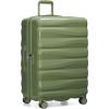 imageTravelers Choice Edinburgh II Hardside Spinner Luggage with TSA Lock Red 3 Piece 212529Green