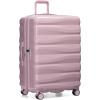 imageTravelers Choice Edinburgh II Hardside Spinner Luggage with TSA Lock Red 3 Piece 212529Pink