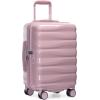 imageTravelers Choice Edinburgh II Hardside Spinner Luggage with TSA Lock Red 3 Piece 212529Pink