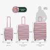 imageTravelers Choice Edinburgh II Hardside Spinner Luggage with TSA Lock Red 3 Piece 212529Pink