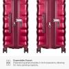 imageTravelers Choice Edinburgh II Hardside Spinner Luggage with TSA Lock Red 3 Piece 212529Red