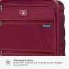 imageTravelers Choice Edinburgh II Hardside Spinner Luggage with TSA Lock Red 3 Piece 212529Red