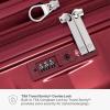 imageTravelers Choice Edinburgh II Hardside Spinner Luggage with TSA Lock Red 3 Piece 212529Red