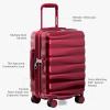 imageTravelers Choice Edinburgh II Hardside Spinner Luggage with TSA Lock Red 3 Piece 212529Red