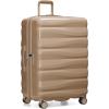 imageTravelers Choice Edinburgh II Hardside Spinner Luggage with TSA Lock Red 3 Piece 212529Sand