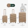imageTravelers Choice Edinburgh II Hardside Spinner Luggage with TSA Lock Red 3 Piece 212529Sand