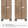 imageTravelers Choice Edinburgh II Hardside Spinner Luggage with TSA Lock Red 3 Piece 212529Sand