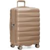 imageTravelers Choice Edinburgh II Hardside Spinner Luggage with TSA Lock Red 3 Piece 212529Sand