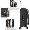 imageTravelers Choice Lares Softside Expandable Luggage with Spinner Wheels Navy 2 Piece Luggage SetBlack