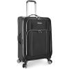 imageTravelers Choice Lares Softside Expandable Luggage with Spinner Wheels Navy 2 Piece Luggage SetBlack