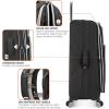 imageTravelers Choice Lares Softside Expandable Luggage with Spinner Wheels Navy 2 Piece Luggage SetBlack