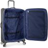 imageTravelers Choice Lares Softside Expandable Luggage with Spinner Wheels Navy 2 Piece Luggage SetBlack
