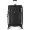 imageTravelers Choice Lares Softside Expandable Luggage with Spinner Wheels Navy 2 Piece Luggage SetBlack