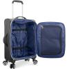 imageTravelers Choice Lares Softside Expandable Luggage with Spinner Wheels Navy 2 Piece Luggage SetBlack