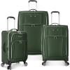 imageTravelers Choice Lares Softside Expandable Luggage with Spinner Wheels Navy 2 Piece Luggage SetGreen