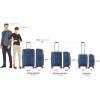imageTravelers Choice Lares Softside Expandable Luggage with Spinner Wheels Navy 2 Piece Luggage SetNavy