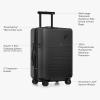 imageTravelers Choice Markham Hardside Expandable Luggage with Double Spinner Wheels CarryOn 21Inch Suitcase PurpleBlack