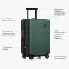 imageTravelers Choice Markham Hardside Expandable Luggage with Double Spinner Wheels CarryOn 21Inch Suitcase PurpleGreen