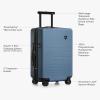imageTravelers Choice Markham Hardside Expandable Luggage with Double Spinner Wheels CarryOn 21Inch Suitcase PurpleNavy