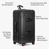 imageTravelers Choice Maxporter II Hardside Polycarbonate Spinner Wheels Navy 30quot Trunk LuggageBlack