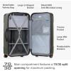 imageTravelers Choice Maxporter II Hardside Polycarbonate Spinner Wheels Navy 30quot Trunk LuggageDark Green