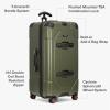 imageTravelers Choice Maxporter II Hardside Polycarbonate Spinner Wheels Navy 30quot Trunk LuggageDark Green