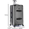 imageTravelers Choice Maxporter II Hardside Polycarbonate Spinner Wheels Navy 30quot Trunk LuggageGray