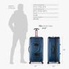 imageTravelers Choice Maxporter II Hardside Polycarbonate Spinner Wheels Navy 30quot Trunk LuggageNavy