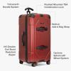 imageTravelers Choice Maxporter II Hardside Polycarbonate Spinner Wheels Navy 30quot Trunk LuggageRed