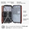 imageTravelers Choice Maxporter II Hardside Polycarbonate Spinner Wheels Navy 30quot Trunk LuggageRed