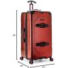 imageTravelers Choice Maxporter II Hardside Polycarbonate Spinner Wheels Navy 30quot Trunk LuggageRed
