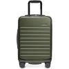 imageTravelers Choice Mykel Front Pocket Polycarbonate Hardside Suitcase with Sleeve and Ergonomic Handle Black CarryOn 22InchGreen