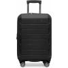 imageTravelers Choice Pagosa Indestructible Hardshell Expandable Spinner Luggage Black 22Inch CarryonBlack