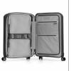 imageTravelers Choice Pagosa Indestructible Hardshell Expandable Spinner Luggage Black 22Inch CarryonBlack